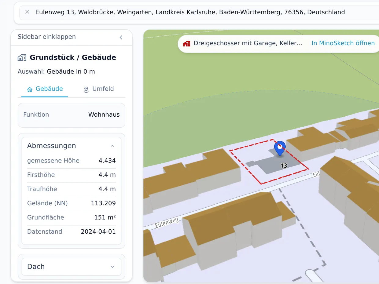MinoCheck – Bebaubarkeitsanalyse