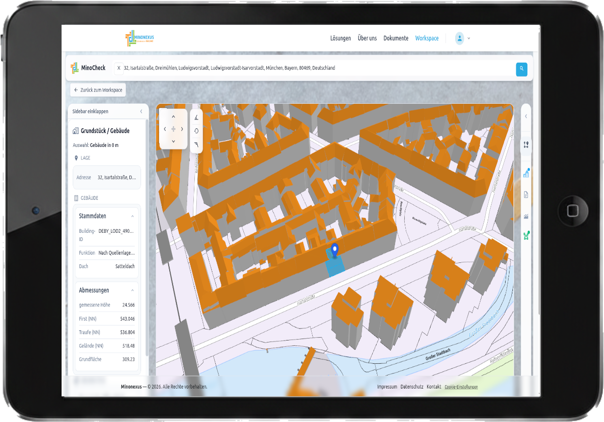 MinoCheck – Bebaubarkeitsanalyse