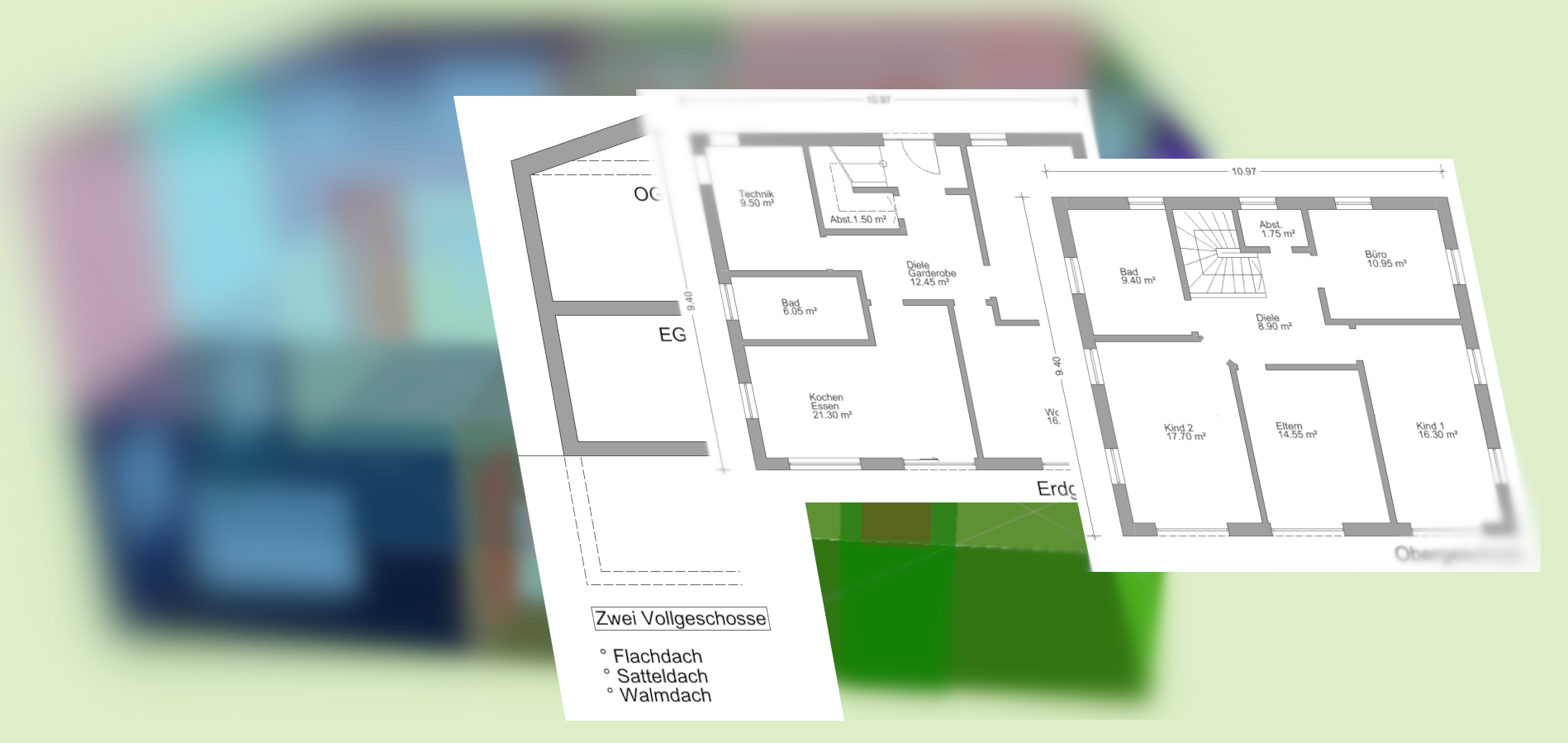 Aus MinoSketch werden Grundrisse und Schnitte exportiert